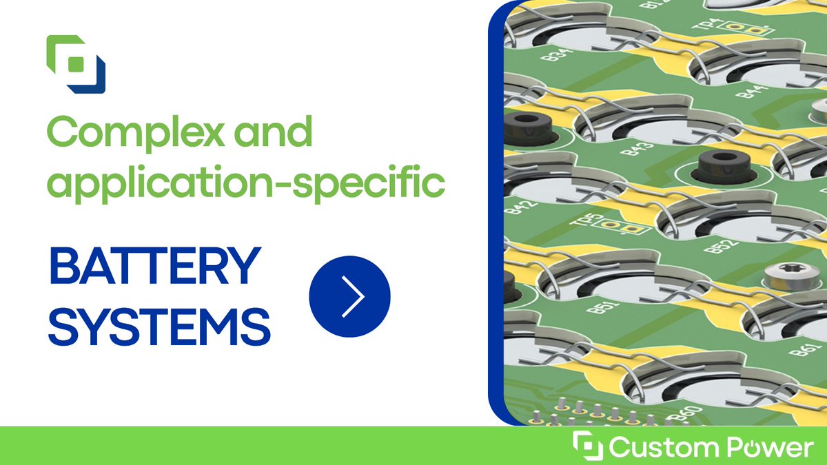 Some power challenges can’t be solved with off-the-shelf batteries. Our focus is practical: understand the system, engineer the solution, and deliver reliable power where it is needed.

See how we can help: tinyurl.com/CP-Solution-De…

#CustomPower #Engineering #ReliablePower