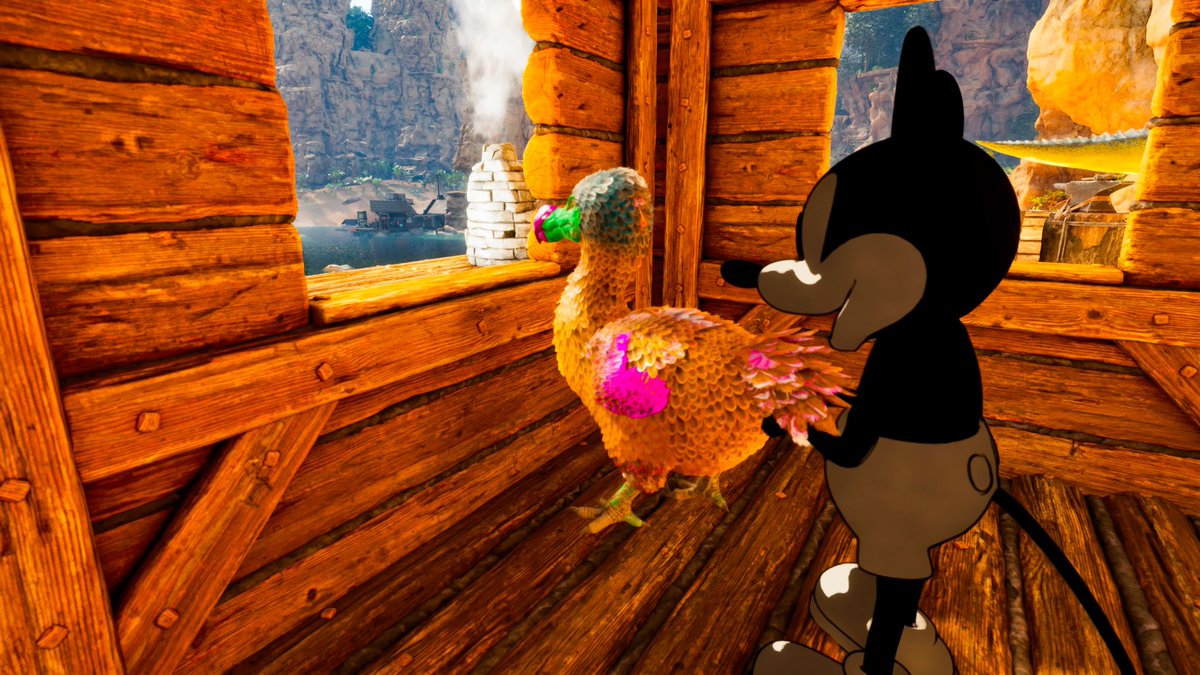 markworld12345's tweet image. うちのドードーにお外も見せてあげたしそろそろ寝ようかな😴✨
筏つくった！明日はショートフェイスベアーを探しに旅に出ます（予定🧸✨）
殉職者、出ませんように🦖🌼*･

#Ark #アーク #Center