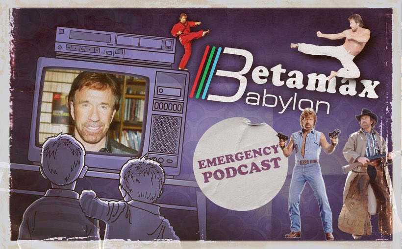 BetamaxBabylon's tweet photo. 🚨 NEW EPISODE 

FAREWELL CHUCK!

CHUCK is gone. But not forgotten! Yes we pay tribute to Chuck ‘feet of death’ Norris and why he was the first big star of home video! Plus our favourite ‘Chuck facts’.

LISTEN NOW! https://t.co/O1WFAA6VVW https://t.co/0jqQRBT6u6