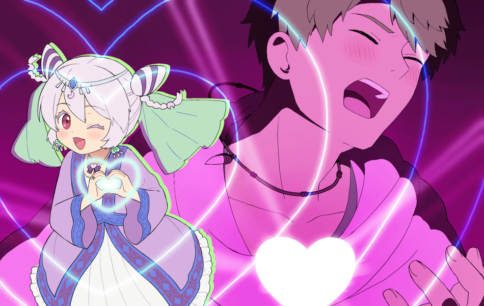 hatoooootah's tweet photo. @pkgmousou @pkg_tae @nue_pkg 2年前に妙さんに描いて頂いたメイファのイラストの元ネタが今更ですがわかりました！可愛いEDを見かけて…OPもすごく良くてアニメ一気見しました。面白かったです。ヘアバンド主従を描かせて頂きました（巻き込まれらんらんちゃん）描かせて頂きありがとうございました！ https://t.co/TiFna1R0An