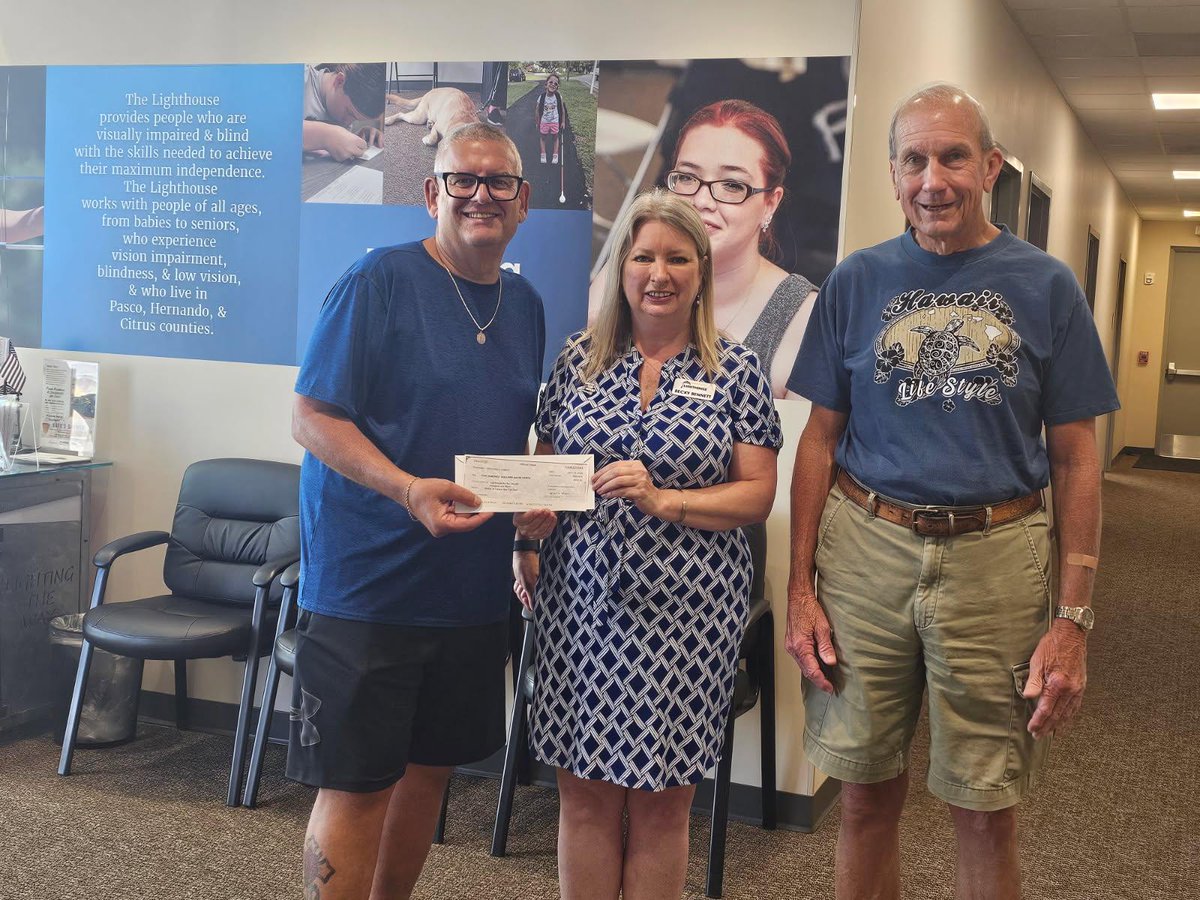 LighthouseVIB's tweet photo. Thanks to the Misfits of Tampa Bay Car Club for choosing LVIB for your charitable donation! I loved learning more about this great group from Anthony Purazzo &amp; Rick during our tour. I look forward to seeing you at a future car show and partnering again--Becky. #lvibmissionmakers https://t.co/Si0XP6qPsX