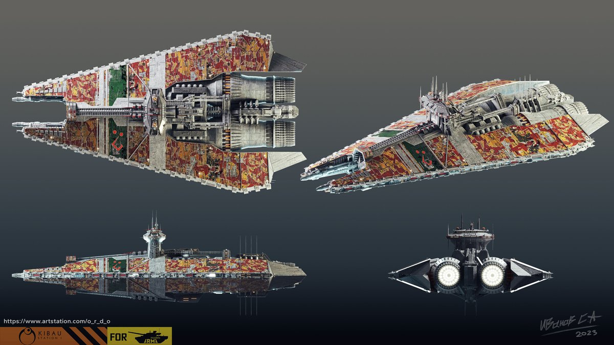 ToughSf's tweet image. The Th'Nor command cruiser from Babylon 5, rendered and turned into a printable model.
#space #art by Sergey Ivanov
artstation.com/artwork/rJ0GgE