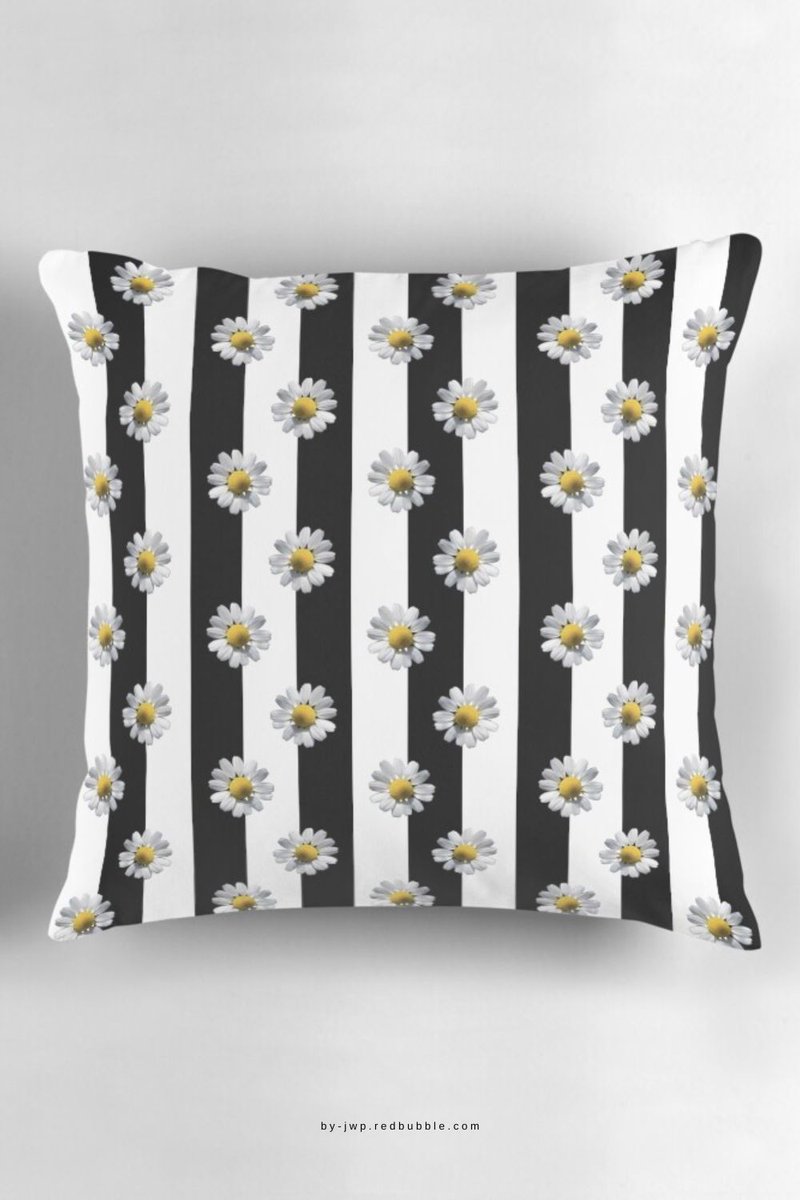 jo_artbyjwp's tweet image. Black and white floral throw pillow featuring a daisy pattern by ARTbyJWP. Add two pillows to your cart to get 15% OFF.
redbubble.com/i/throw-pillow…

#pillows #throwpillows #shopnow #sales #redbubble