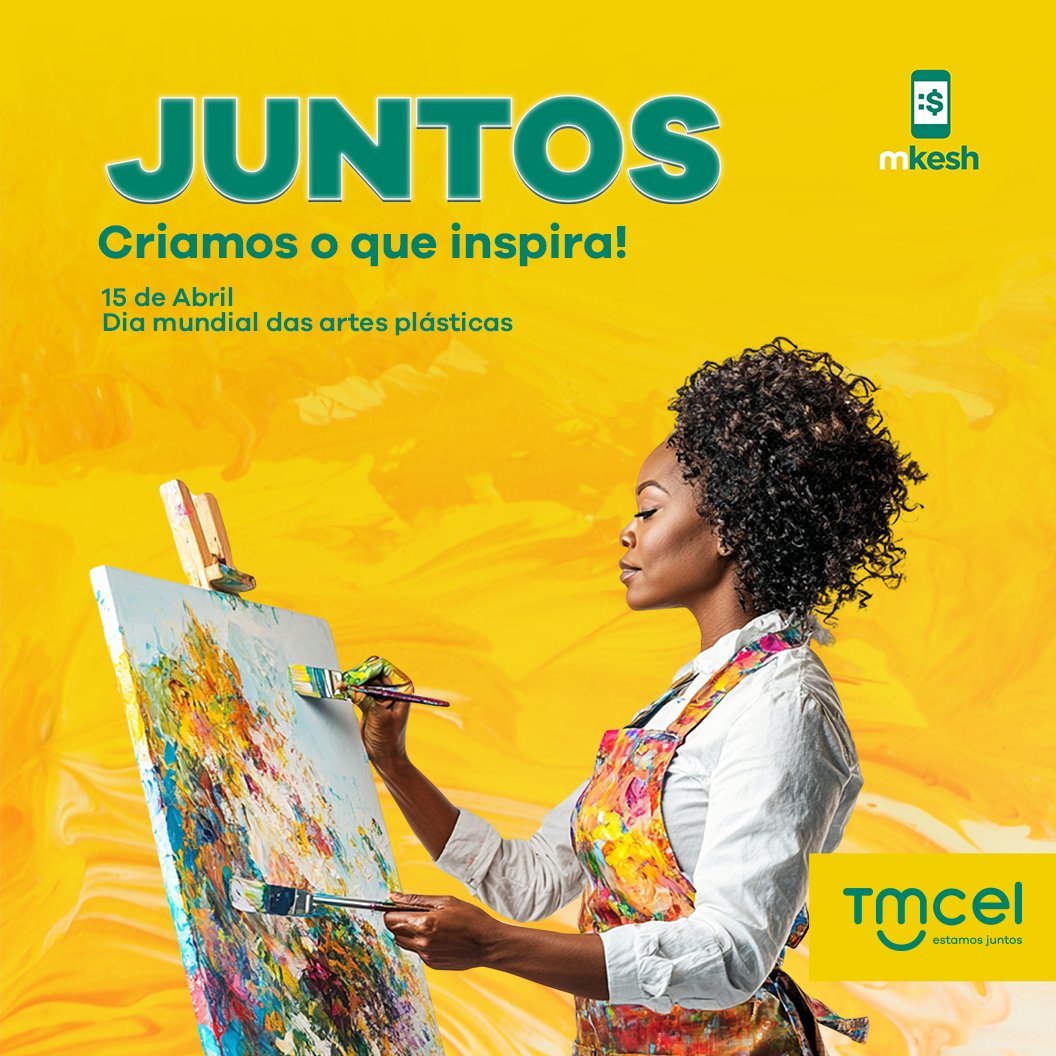 Tmcel_mz's tweet photo. Hoje, homenageamos todos os artistas plásticos que transformam visão em realidade e cores em emoção.
Feliz Dia das Artes Plásticas.
#Tmcel #EstamosJuntos https://t.co/11khJOB6EK