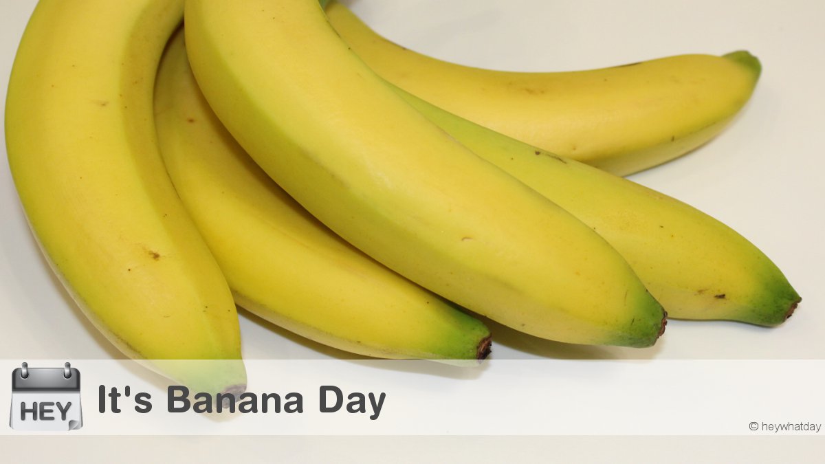 HeyWhatDay's tweet image. It's National Banana Day! 
#Bananas #BananaDay #NationalBananaDay