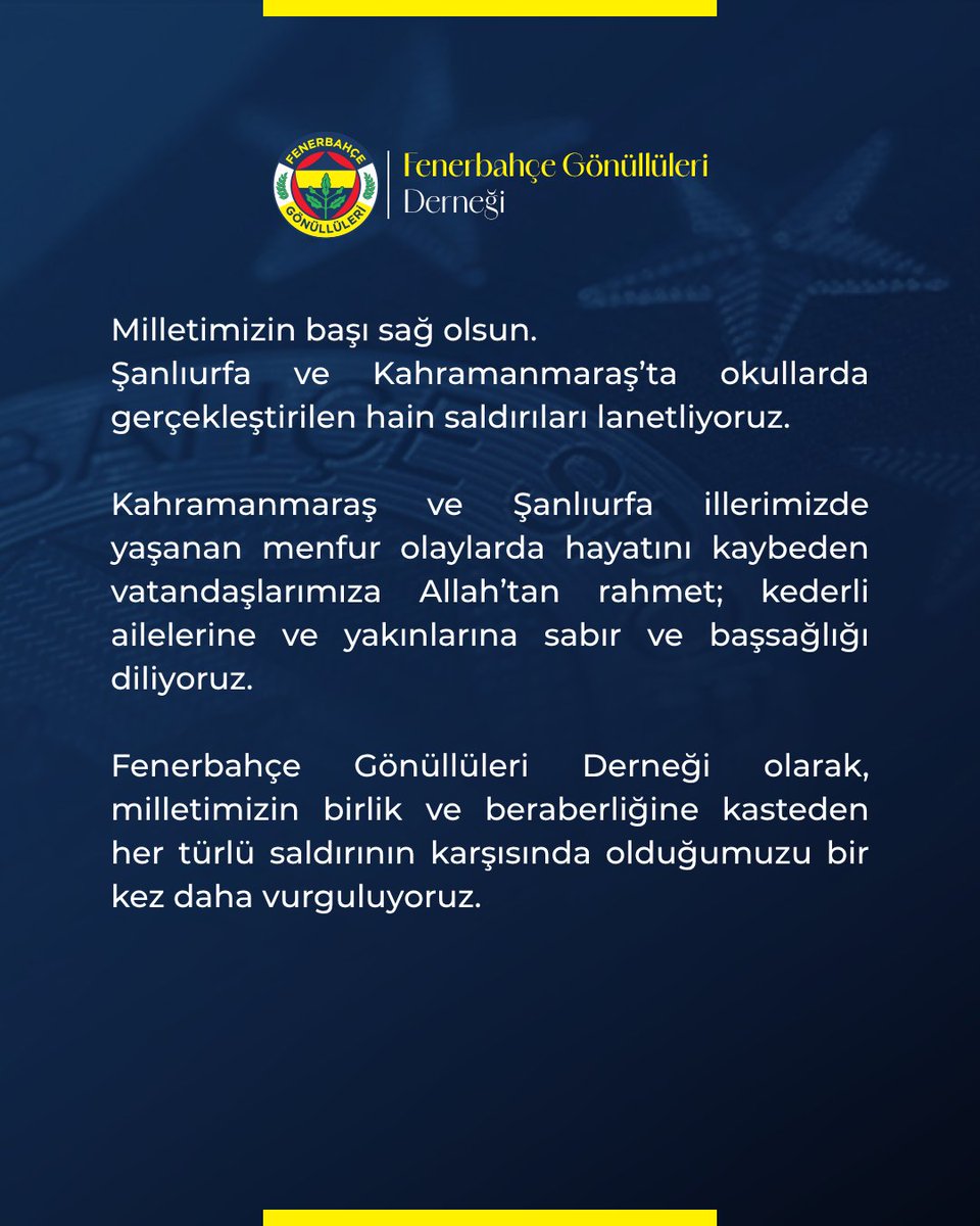 Fenerbahçe Gönüllüleri Derneği tweet media