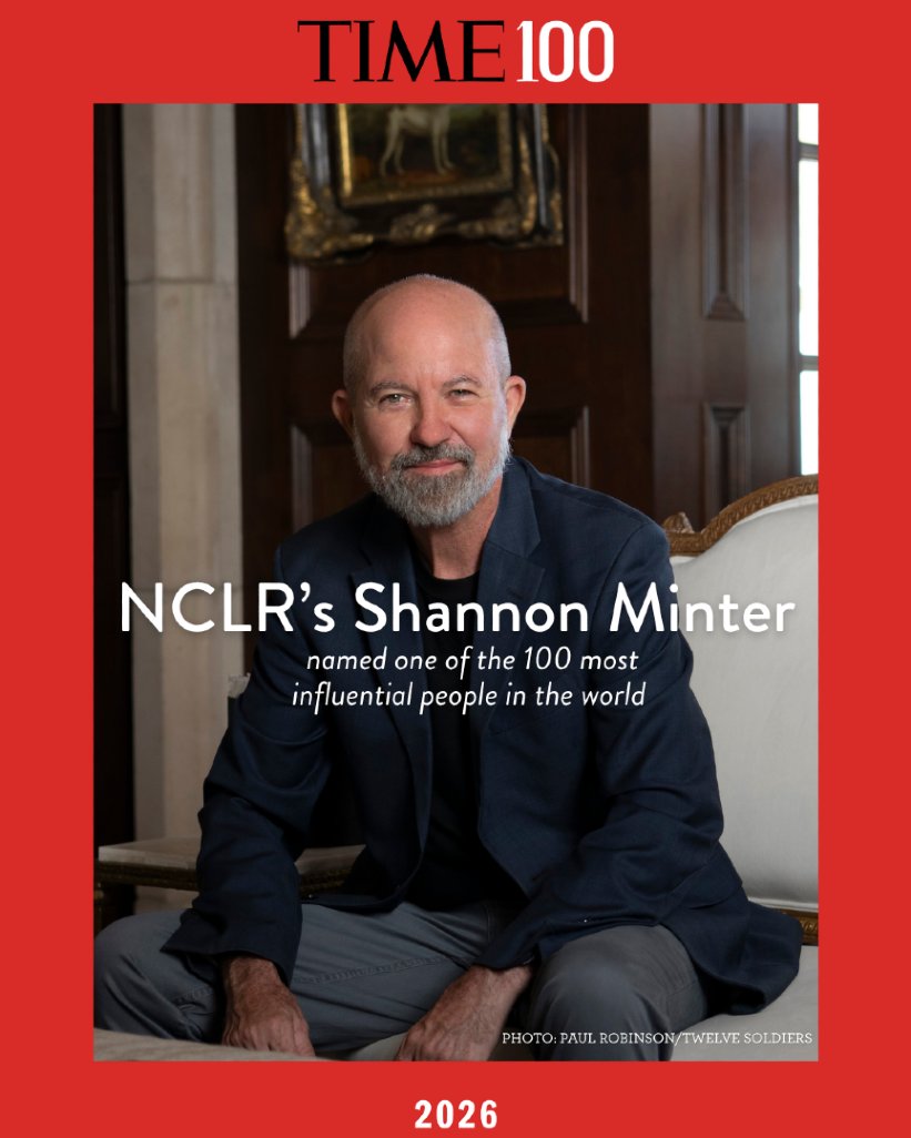 NCLRights's tweet photo. We’re thrilled to announce that @TIME has named NCLR Legal Director Shannon Minter one of the 100 most influential people in the world in 2026. https://t.co/gVHhzUe2fK