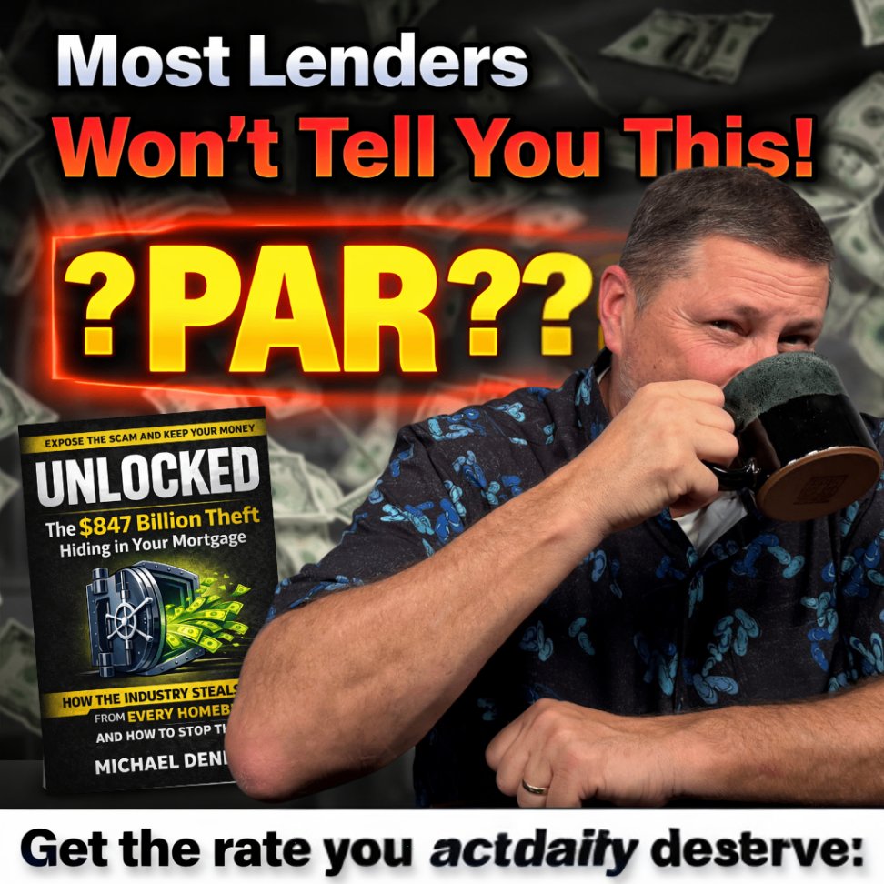 MichaelDendy's tweet photo. Lenders hide the 'par rate' behind a curtain of jargon. If you wouldn't rent without knowing the full cost, why sign for a 30-year debt blind? I’m pulling the curtain back in UNLOCKED.

NMLS# 1632279 | Edge Home Finance Corporation | NMLS# 891464 | Equal Housing Lender https://t.co/GUYWsPgkPn