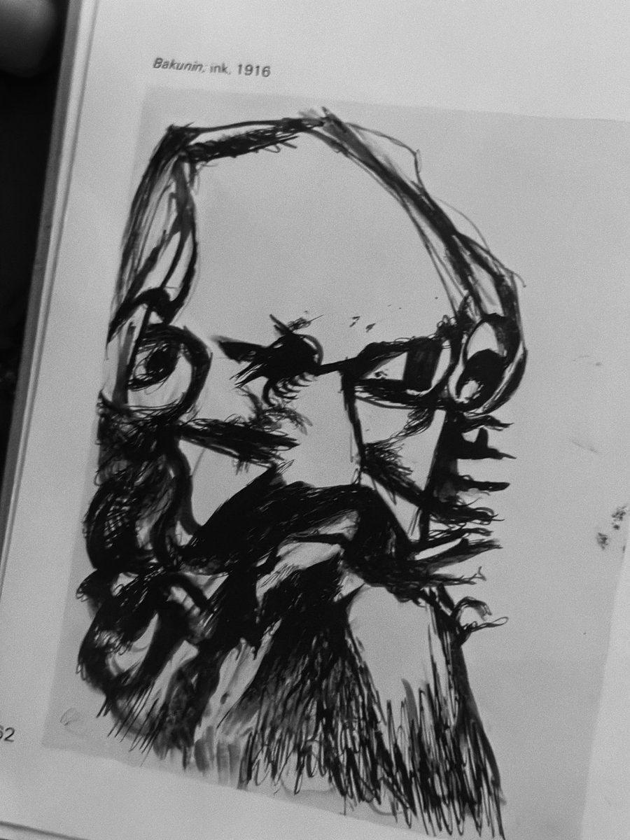 Hans Richter’s portrait of Bakunin, the mind he never got over.