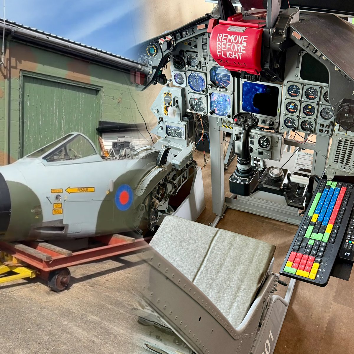 Boneyardsafari's tweet image. Work is underway on the Tornado Flight Sim at RAF Manston History Museum looking forward to checking it out when it’s complete! #raftornado #flightsim #rafmanstonhistorymuseum #boneyardsafari #aviationsafari