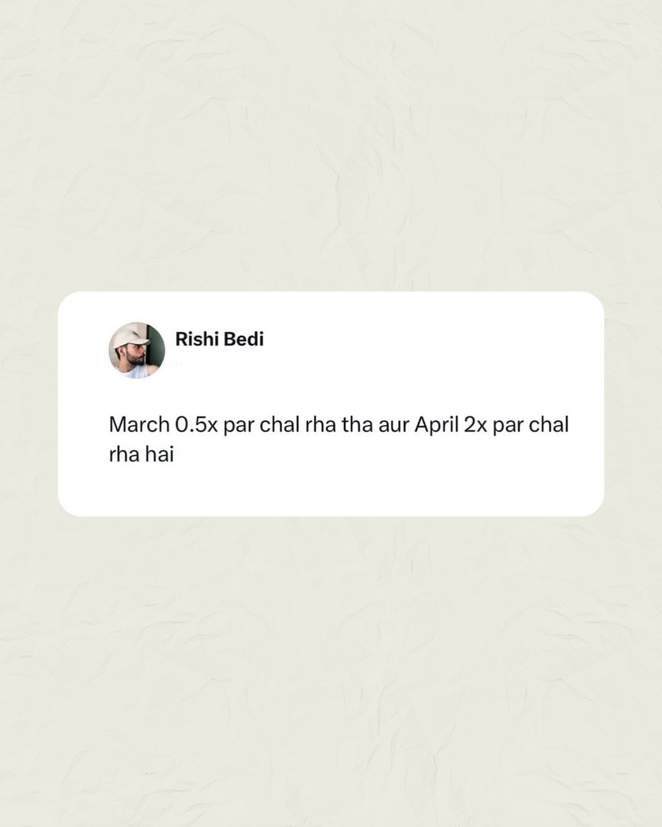 MarketingMind_'s tweet image. Ye April abhi toh aaya tha… aadha nikal bhi gaya? 😭

#MarketingMind #april #march