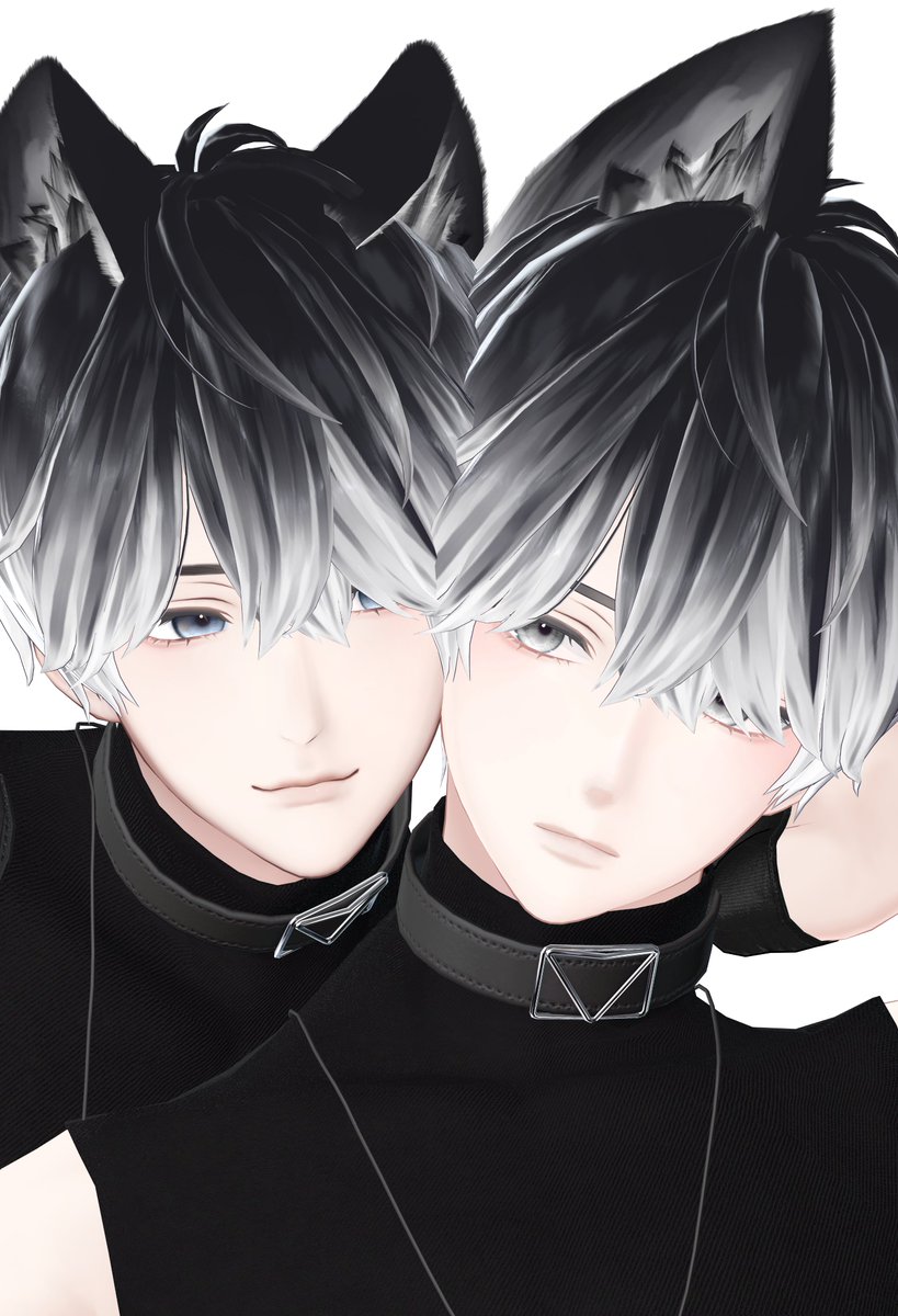 vrc_ali's tweet image. #minase3D :D!

(感覺是哈士奇跟狼...