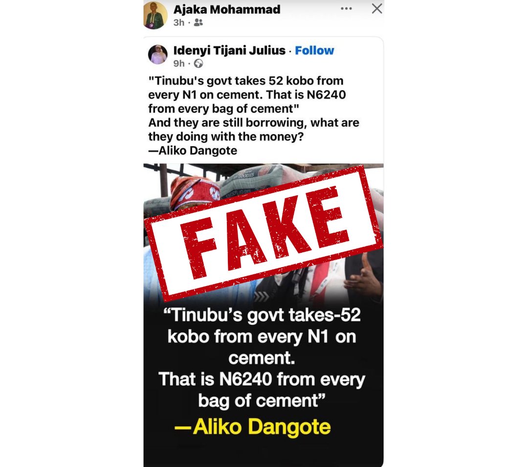 Dangote Group tweet media