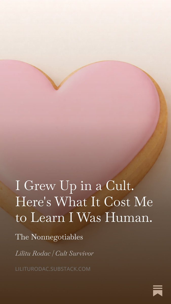 LilituRodac's tweet image. Needing rest, food, or limits was a spiritual failure

It cost me my vision. Permanently

Needs aren't weaknesses. They're just true

Share if you, too, were taught the lie

Newest Substack article on this👇 
open.substack.com/pub/lilituroda…

#MentalHealth #ReligiousTrauma #Deconstruction