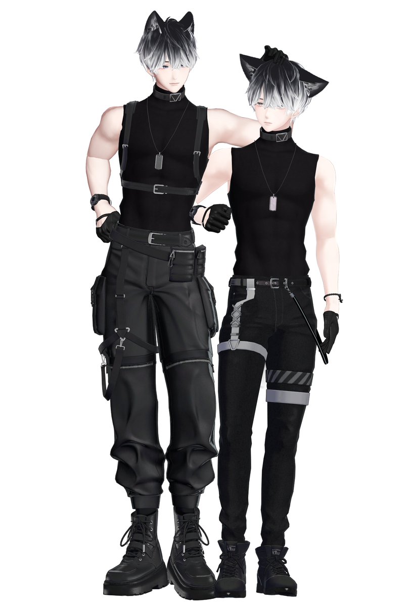 vrc_ali's tweet image. #minase3D :D!

(感覺是哈士奇跟狼...