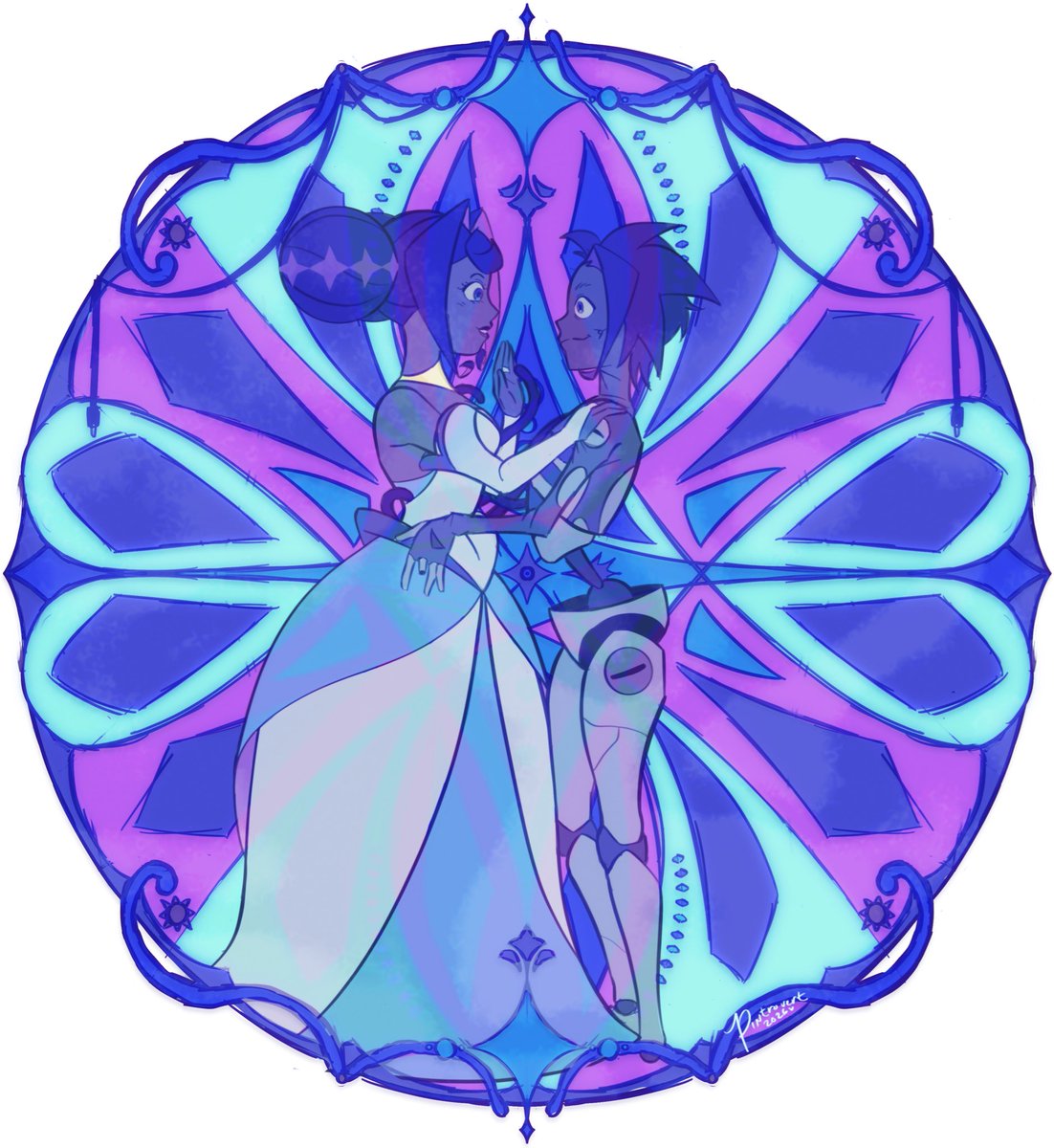 _pintrovert's tweet photo. dance behind stained glass #knightsofguinevere https://t.co/Nw3e0zzeED