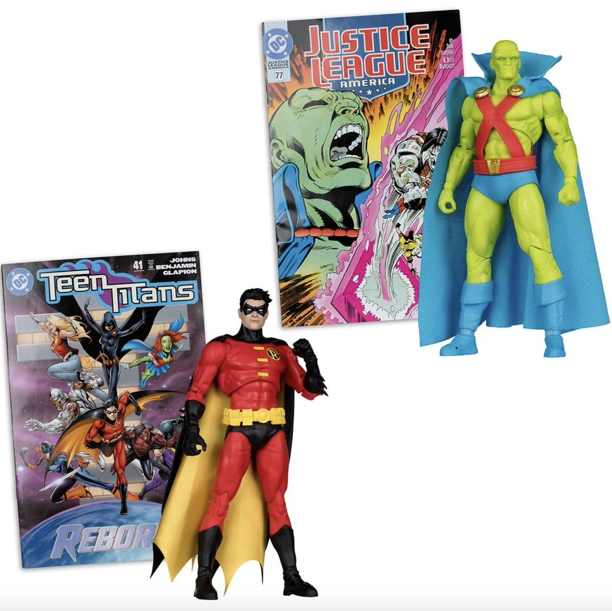toyhypeusacom's tweet photo. DC Direct Page Punchers Wave 12 7-Inch Scale Action Figure with Comic Book Case of 6 Pre-Orders at Entertainment Earth

Link - https://t.co/IumIeFyPRz

#Batman #actionfigures #DCU #TeenTitans #MartianManhunter https://t.co/Af6He08Rib