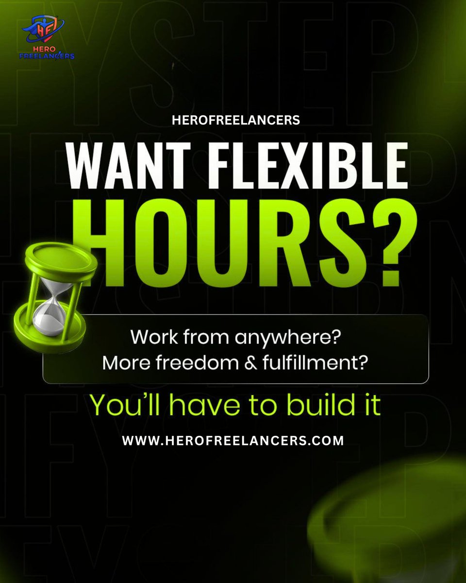 HeroFreelancer's tweet photo. Stop waiting for the "perfect" schedule to land in your lap. The freedom to work from anywhere and the fulfillment of being your own boss isn’t given—it’s built.

​Are you ready to take the first step toward a lifestyle you don’t need a vacation from? 🚀 https://t.co/IHcP0XfkOE