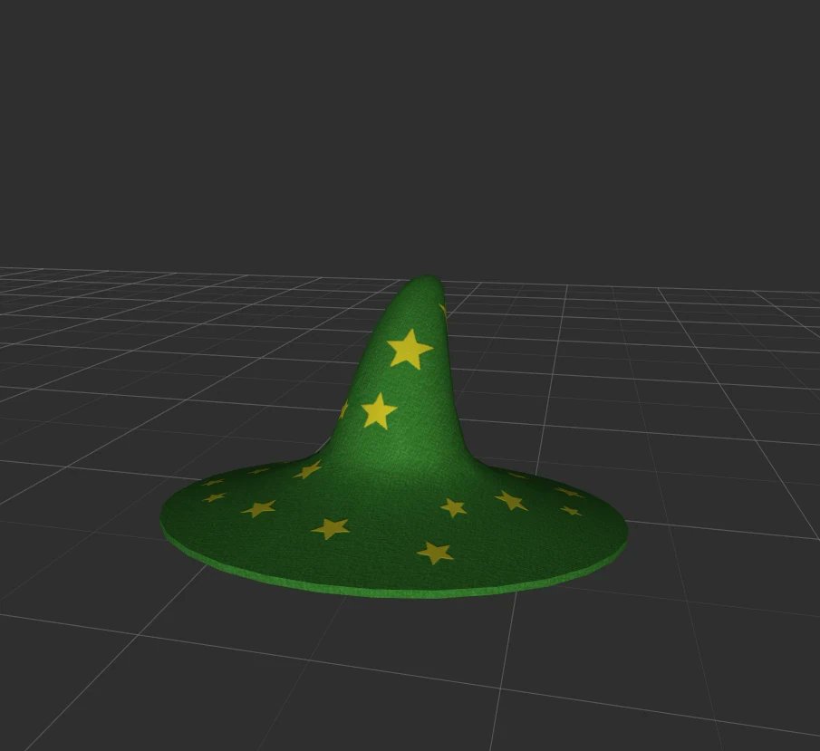jackwesterkey's tweet image. a custom wizard hat i made for my skyrim wizard playthrough #wizard #Skyrim #blender