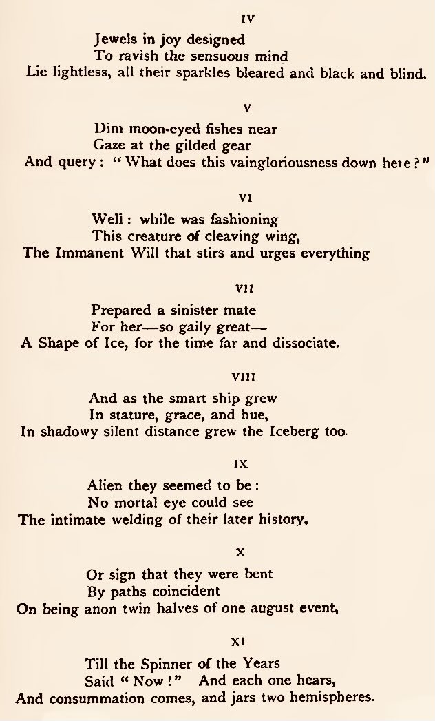 DemocritusSr's tweet image. Thomas Hardy, “The Convergence of the Twain” #Titanic
