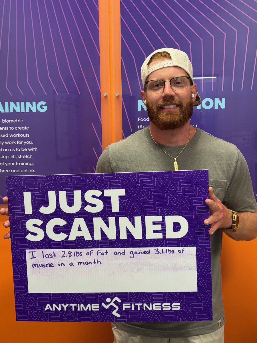AFTenTen's tweet image. Andrew ⚖️➡️💪
Lost 2.8 lbs of fat AND added 3.1 lbs of muscle in a month… that’s what we call a full body upgrade.
Not just lighter… stronger, leaner, better. This is how you change the game.

#anytimefitness #anytime #gymmotivation #gymlife #fitness #fitnessfamily...