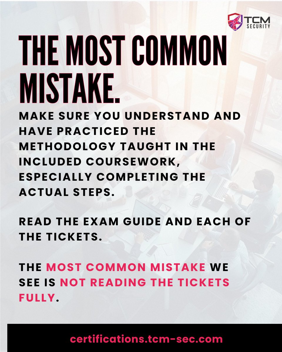 TCMSecurity's tweet image. The #1 reason people don't pass the Practical Help Desk Associate (PHDA) exam? 

They don't read the #helpdesk tickets fully. Not skill. Not knowledge. Don't be that person. 

Check out the PHDA for yourself: hubs.la/Q04ccKsN0