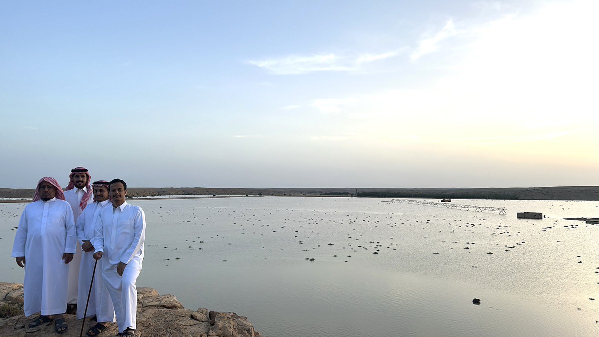 AlwatanNews24's tweet photo. في مشاهد ساحرة وفاتنة ..

قاع محيرقة في مزارع أبوحيد بوادي برك بمحافظة حوطة بني تميم جنوب منطقة الرياض ؛ يتحول إلى بحيرة ضخمة على امتداد البصر بعد هطول الأمطار الغزيرة .

💚💚 https://t.co/GHsGUeh3C8