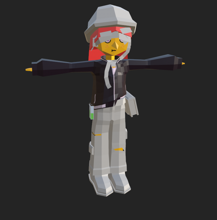 ConnorRMCG's tweet photo. Texturing is coming along! Not sure how to go about her jacket design-wise so if anyone has any neat ideas, let me know! :D 

#indiedev #indiegames #gamedev https://t.co/JKNlujirTl