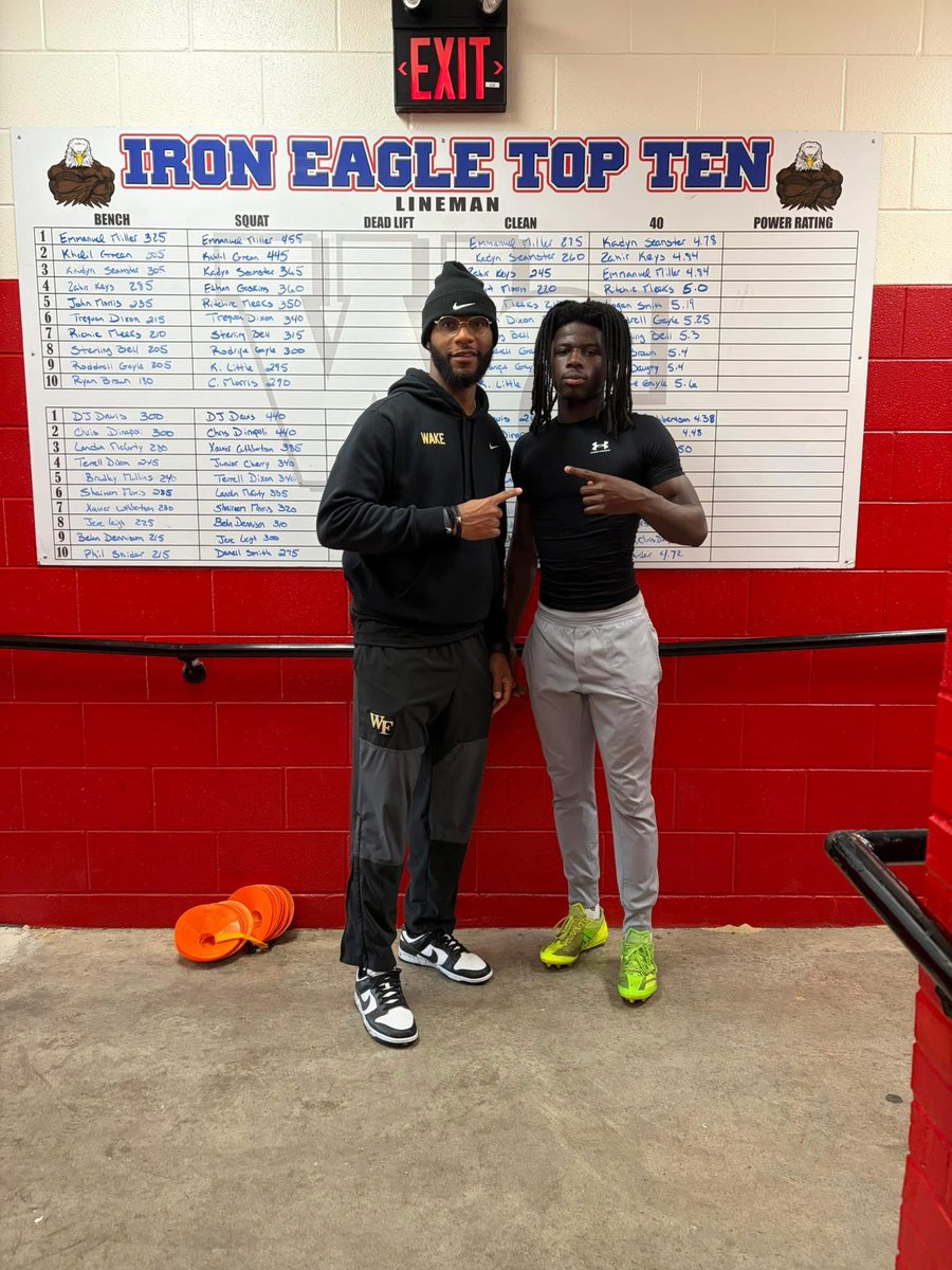 XCuthbertson15's tweet photo. Thanks Coach @Dyrell_Roberts  For The Workout This Morning I Appreciate The Love So Much !!! @WakeFB @CoachDickert @tygatson @tbarragan5 https://t.co/O3QnVlgQAp
