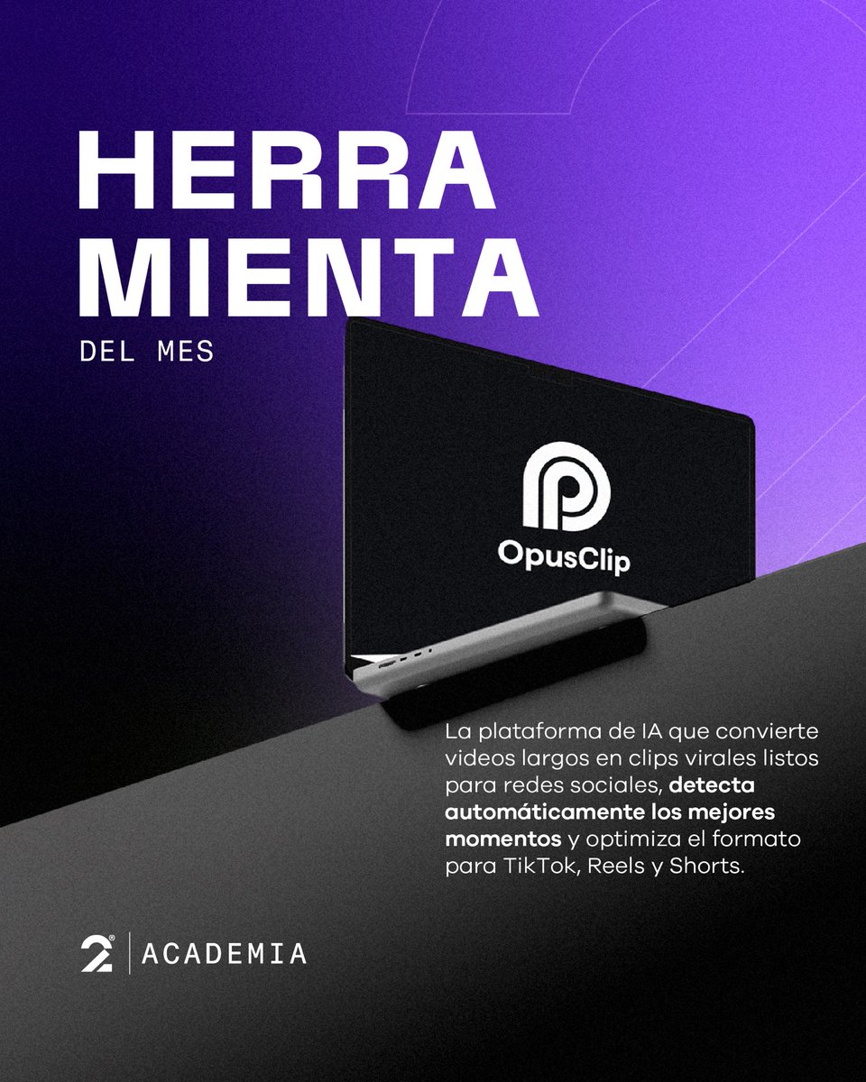 pra2media's tweet photo. #Opus, una plataforma impulsada por IA que transforma videos largos en clips optimizados para redes sociales.
⠀⠀⠀⠀⠀⠀⠀⠀⠀
Identifica los momentos más relevantes, añade subtítulos y adapta el formato para #TikTok, #Instagram y #YouTube. https://t.co/pdYOChAwVv