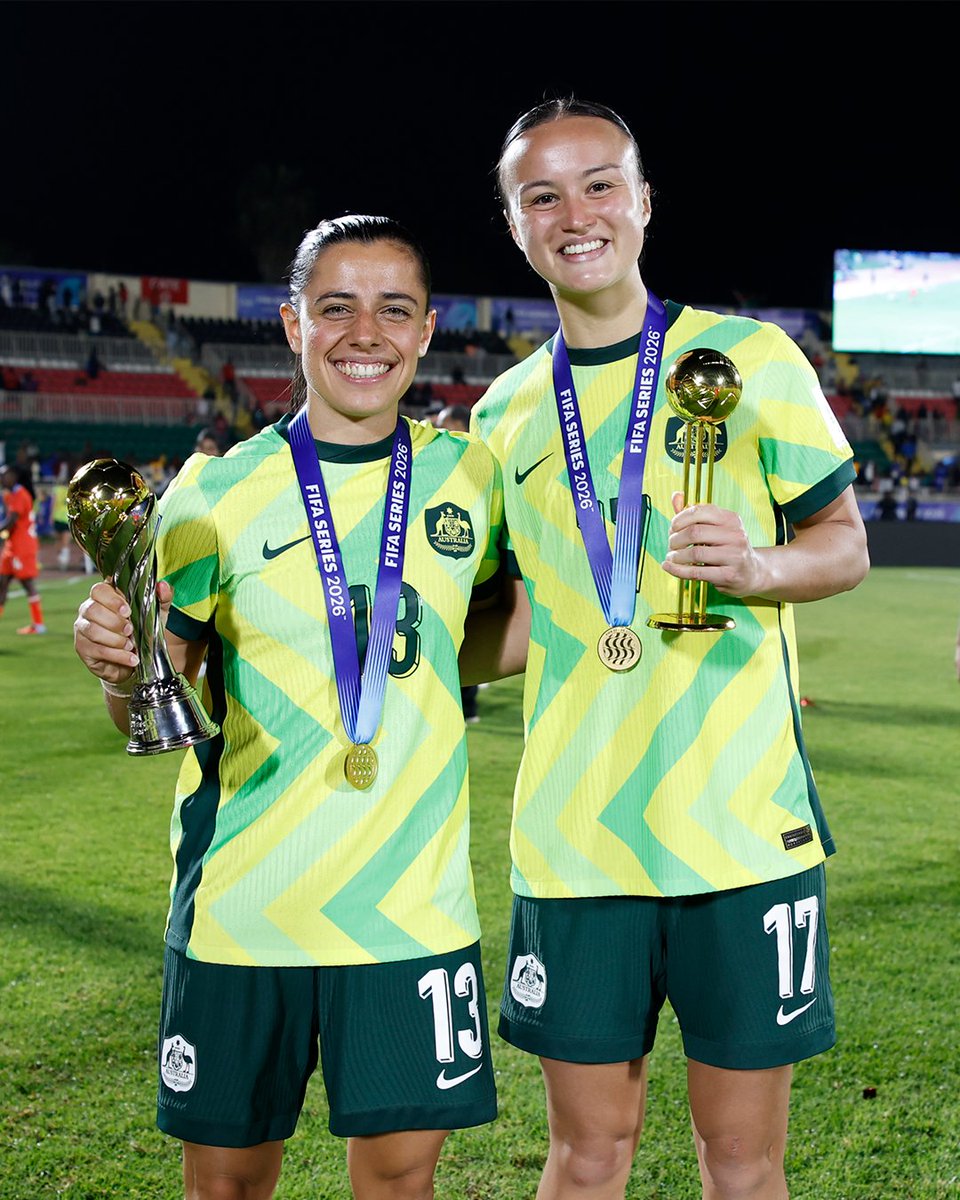 TheMatildas's tweet image. Amy Sayer, the #FIFASeries Player of the Series 🏅👏  

#Matildas