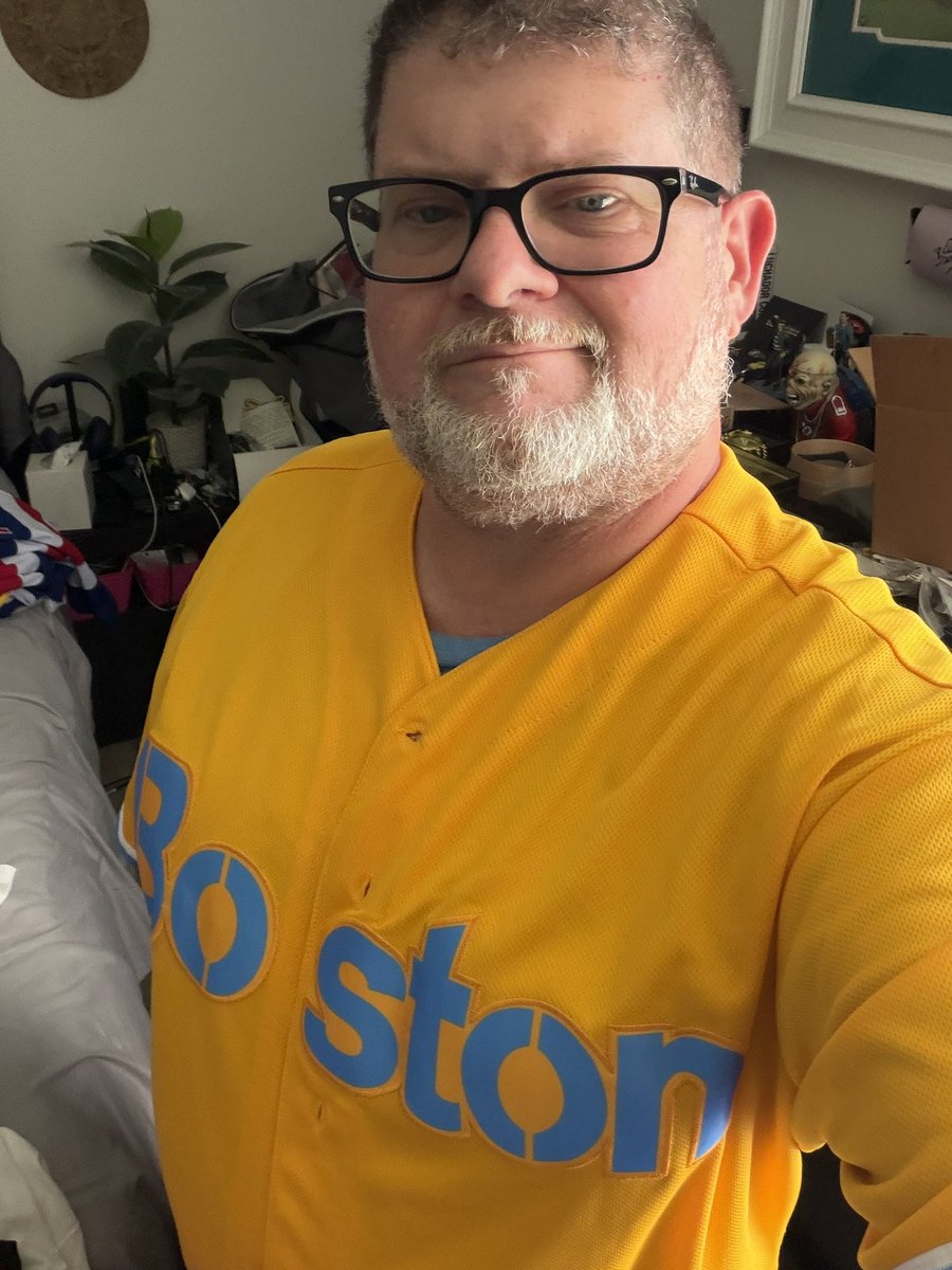 Wearing these two shirts to remember a true American hero in Jack Roosevelt Robinson in breaking the barrier he did in MLB 79 years ago, and to remember those lost and hurt, and those who survived and saved lives, in Boston 13 years ago. To Jackie, and forever Boston Strong! 💛💙
