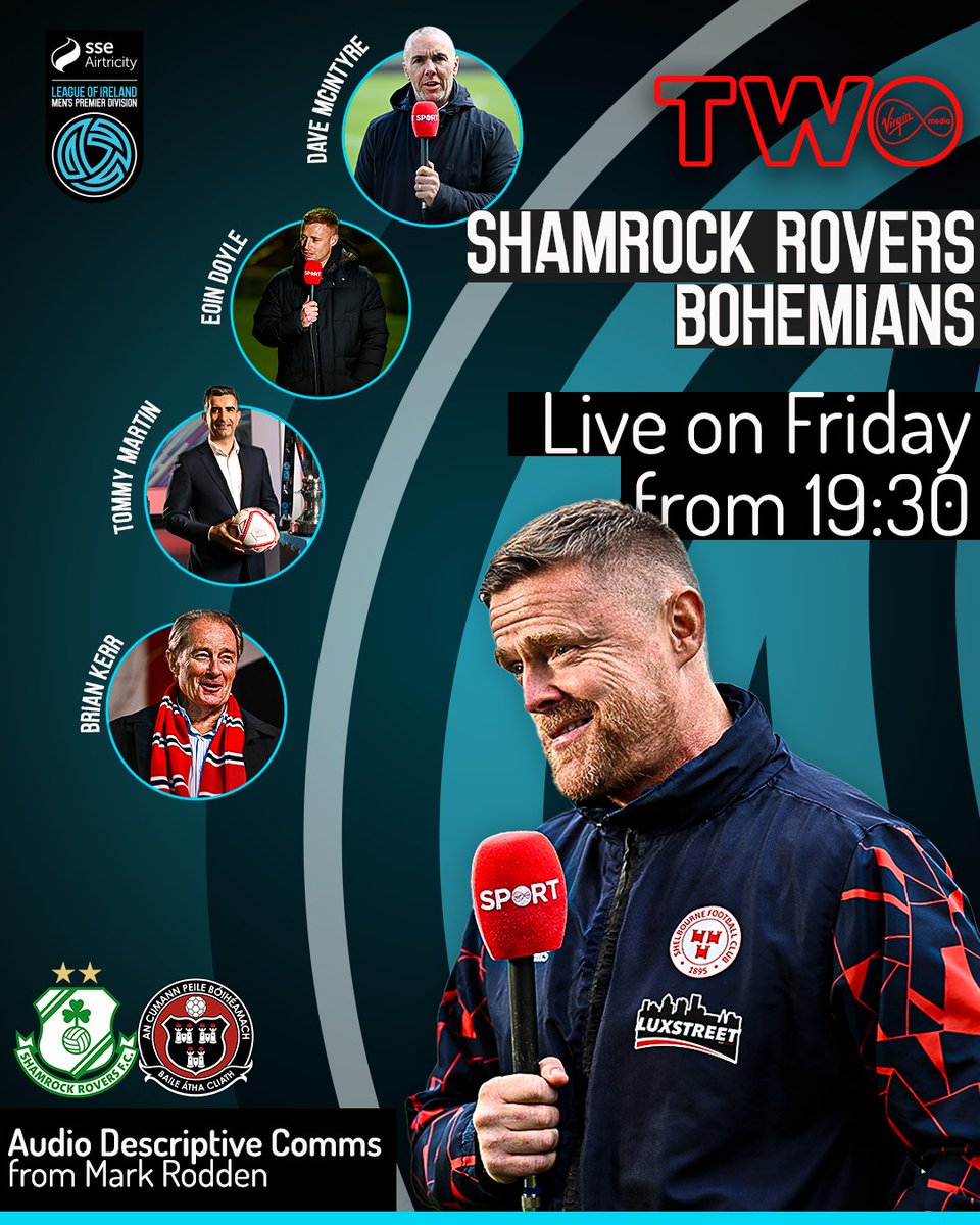 Guess who's back 👀

Damien Duff returns to League of Ireland screens this Friday on the panel alongside Brian Kerr for Shamrock Rovers v Bohemians on <a href="/VMSportIE/">Virgin Media Sport</a> 

Unmissable.