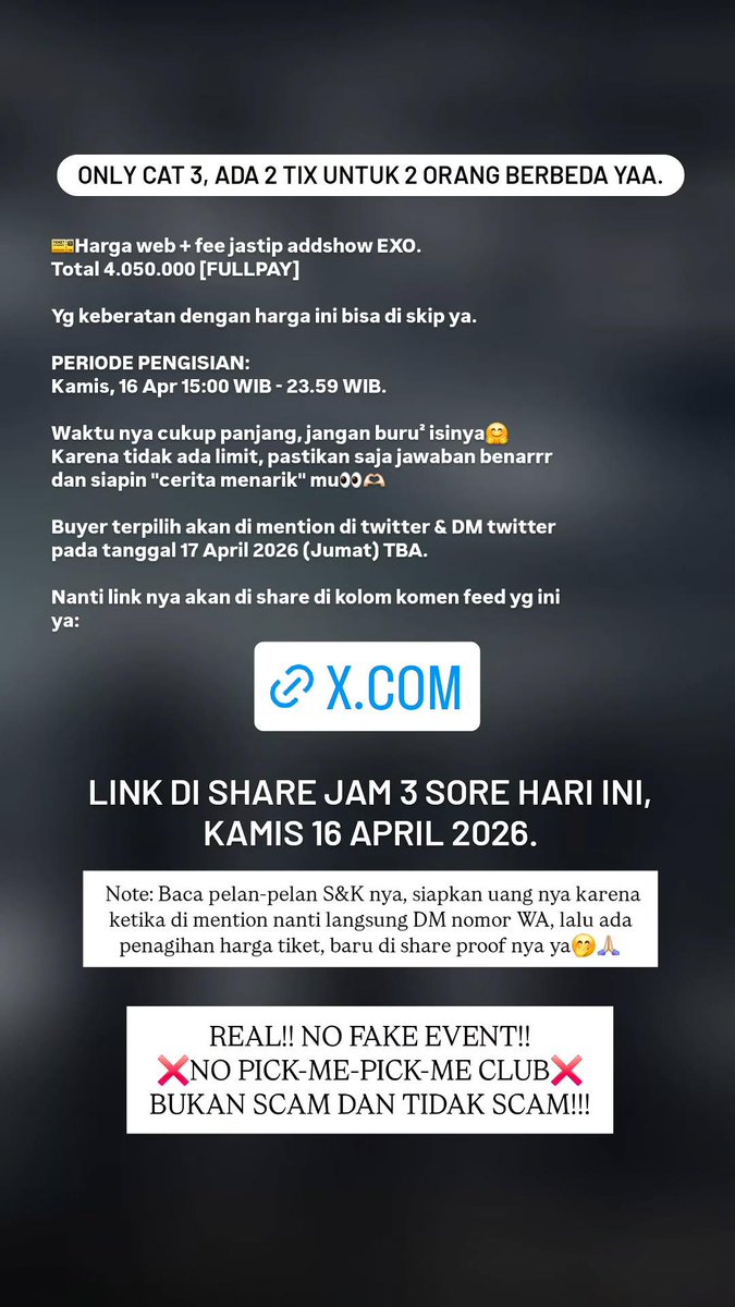 ig: urikimjin | Rent samsung ultra | jastip tiket tweet media