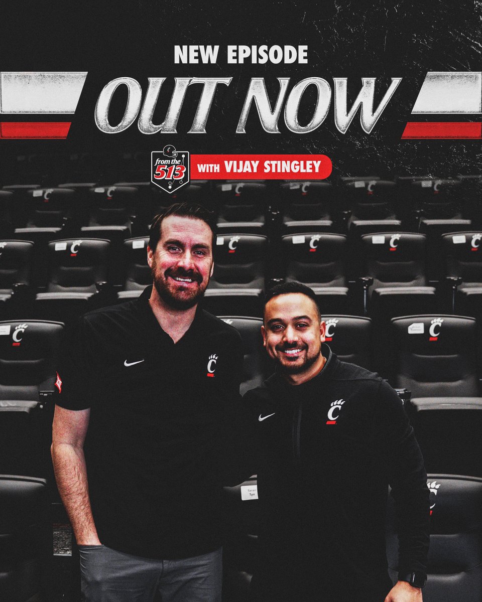 GoBearcatsFB's tweet photo. Get to know the leader of the wide receivers: @CoachStingley

New episode of #FromThe513 OUT NOW

🎧 » https://t.co/vxK4cLukGu https://t.co/VnMmv6gF9J