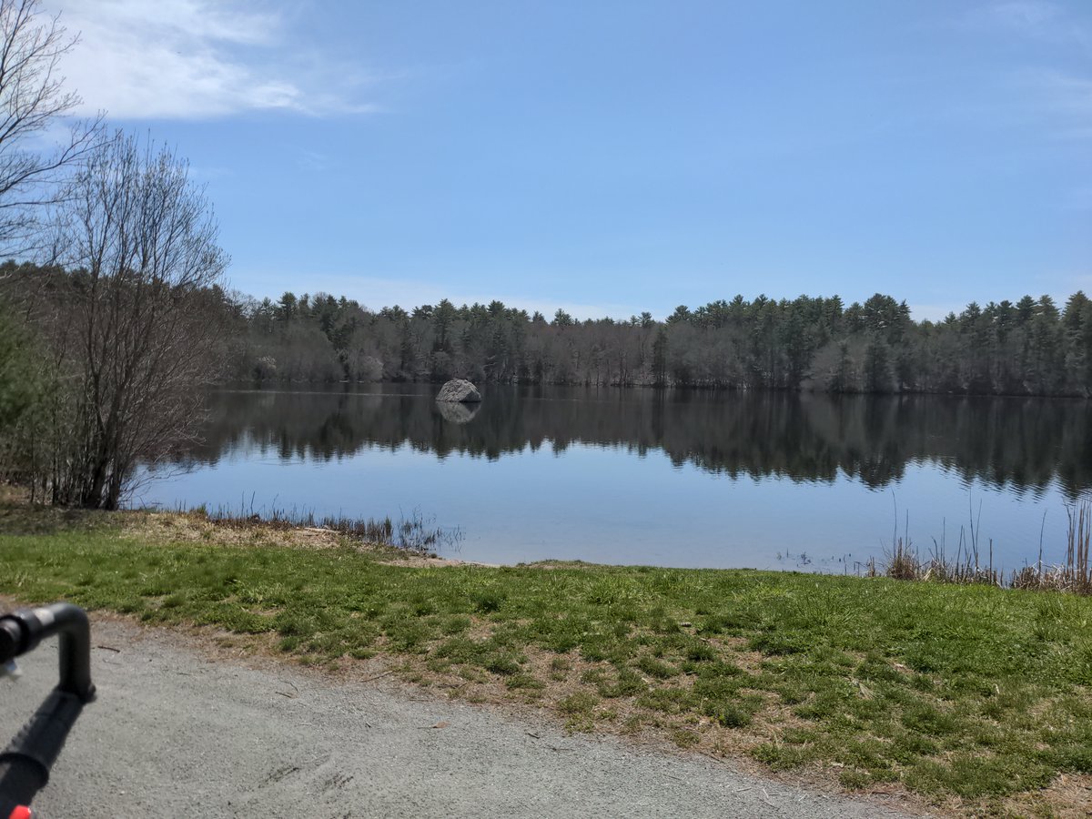 wa1gov's tweet image. First bike ride of the season! Worked Abe, N3BBF and Manual, EA7AAR on #DMR talkgroup 91 bicycle mobile from Massasoit State Park! #hamradio