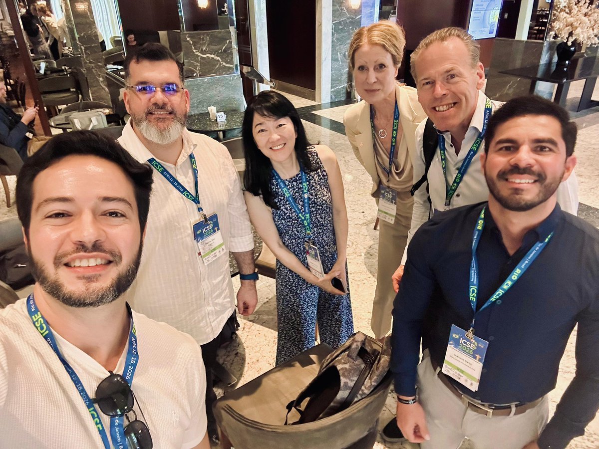 sesoscommunity's tweet photo. 🤝 SESoS Steering Committee Meeting @ ICSE 2026

A productive meeting with members of the steering committee of the SESoS, including @prof_rps, @pabloantonino, Elisa Nakagawa, Helena Olsson, @JanBosch, and Everton Cavalcante. https://t.co/tXAtP7KNEO