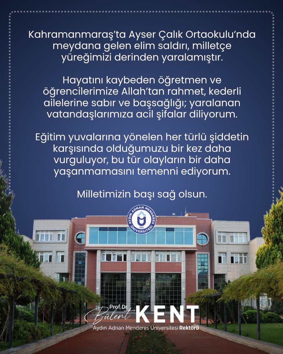 Aydın Adnan Menderes Üniversitesi tweet media