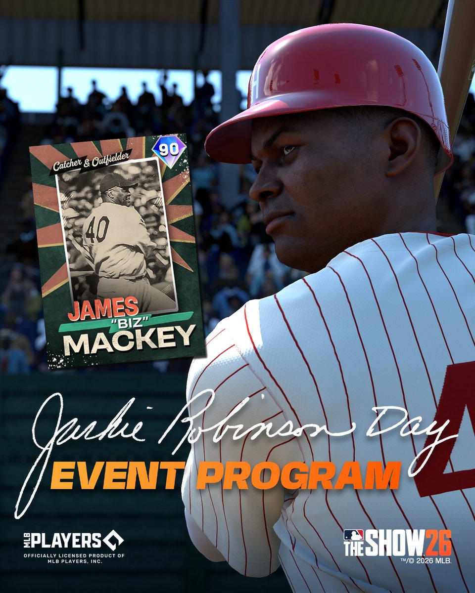 Earn the master behind the plate and mentor to legends, James "Biz" Mackey.

Look for his Negro League Series card in the Jackie Robinson Day Event Program today around noon PT. 

#MLBTheShow