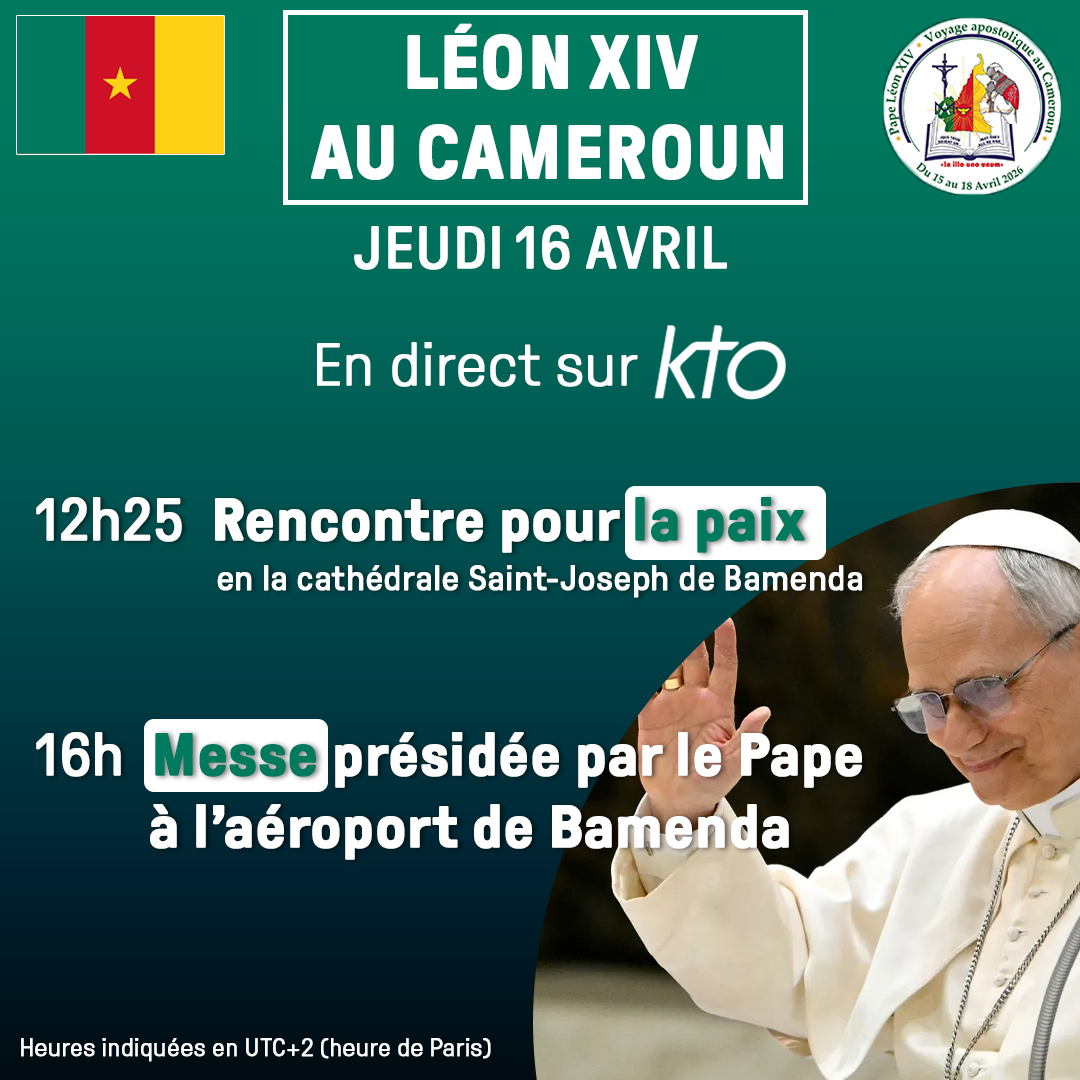 KTOTV's tweet image. 🔴 Ce jeudi 16 avril, #LéonXIV se rend à Bamenda, 3ème ville du #Cameroun et capitale de la région anglophone meurtrie par un conflit séparatiste. 

👉 Les directs à suivre sur KTO &amp;amp; ktotv.com/page/le-pape-l…

@pdesaintpierre @Eloraillere
