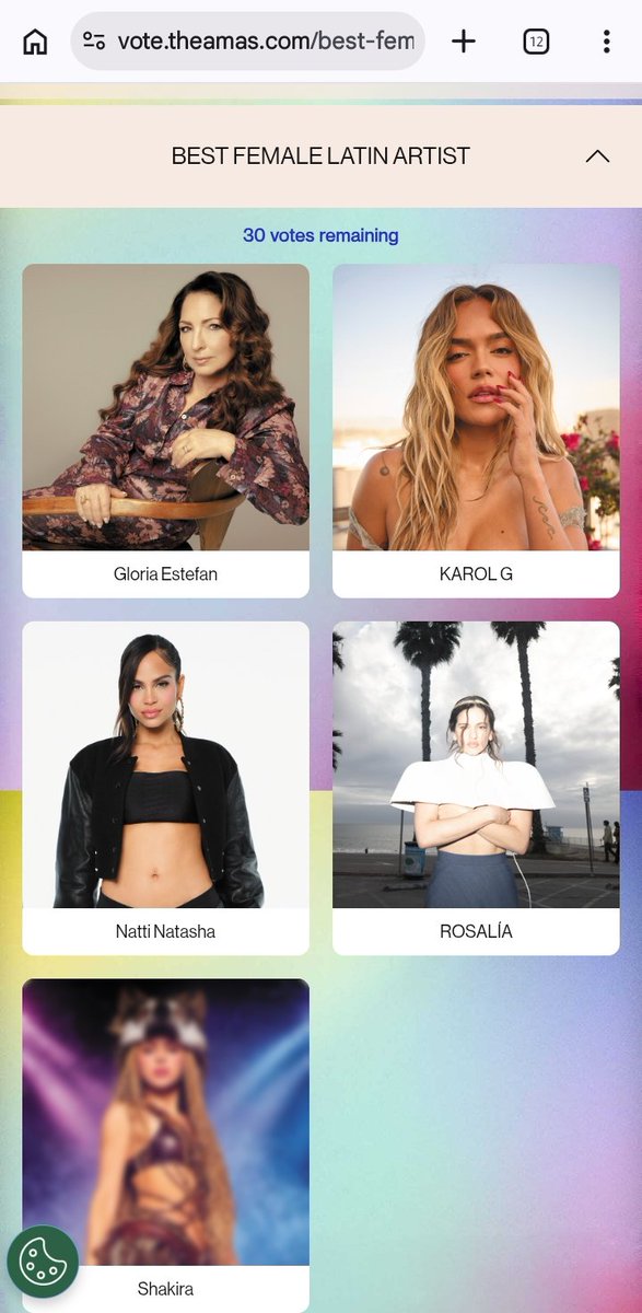 termine de votar por bts y me puse a ver las nominaciones y QUE HACE LA ROSALIA ACA JAJAJAJA hay una infiltrada

vote.theamas.com/?wid=song-of-t…
VOTE BTS IN ARTIST OF THE YEAR
VOTE SWIM IN SONG OF THE SUMMER
VOTE BTS IN BEST MALE K-POP ARTIST
#VoteForBTSonAMAs