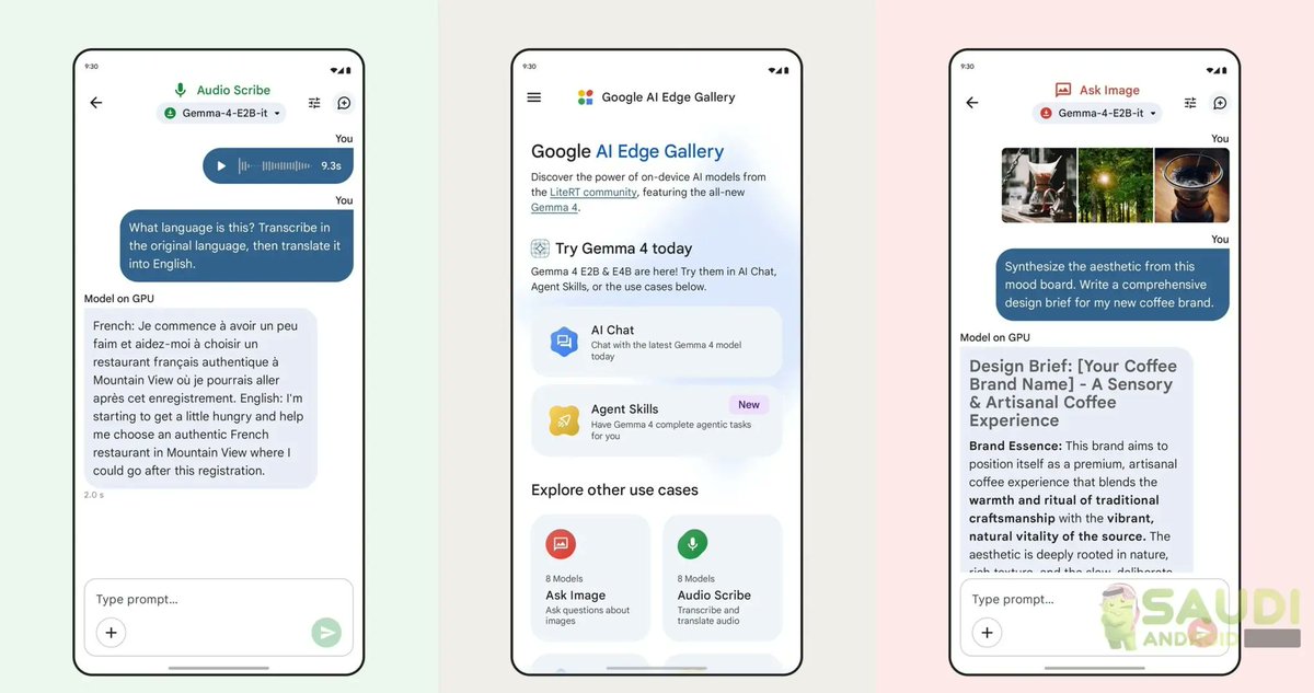 SaudiAndroid's tweet image. تعرف على Gemma 4 : طريقة الاستفادة من ثورة الذكاء الاصطناعي المحلي على أندرويد⬇️
saudiandroid.net/2026/04/gemma-…

#Android #Gemma4