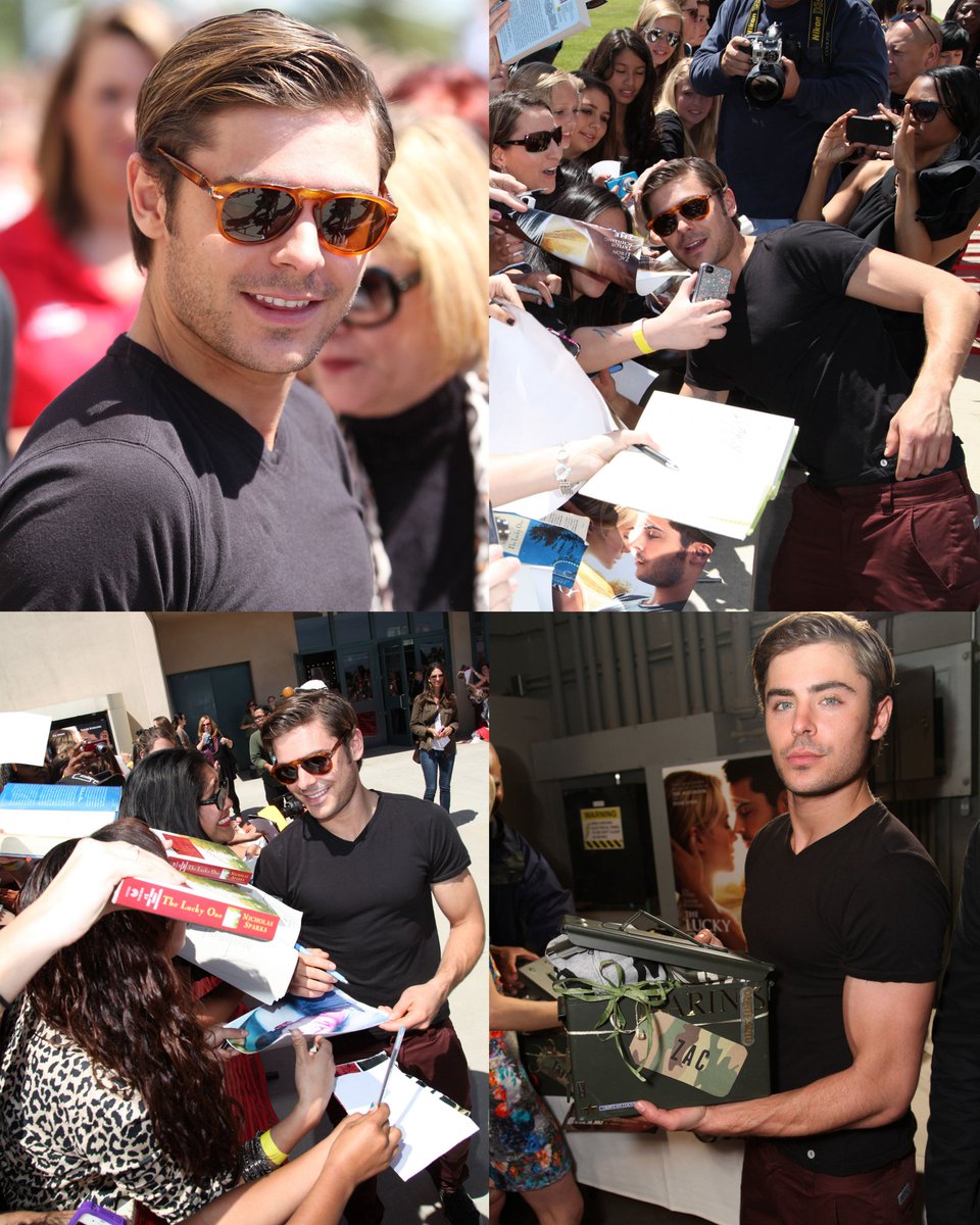 Zac Efron at 'The Lucky One' Camp Pendleton Special Screening. (2012)