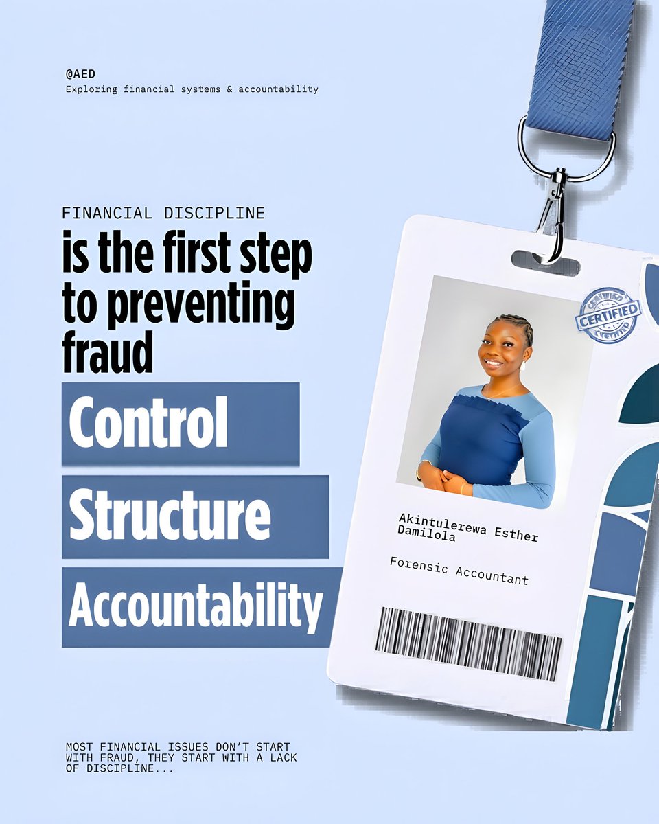 TheForensicAED's tweet photo. Financial discipline isn’t about income.
It’s about:
Control
Awareness
Structure
Start small. https://t.co/lqv8oWlpgR