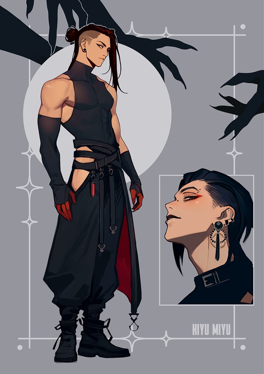 miyu_kiyu's tweet image. Nivan appeared on the planet ruled by the reincarnation of Anubis to seek a power that would heal his people. He was chosen, taught, and in truth created for Anubis destined by prophecy to save his planet.
#oc