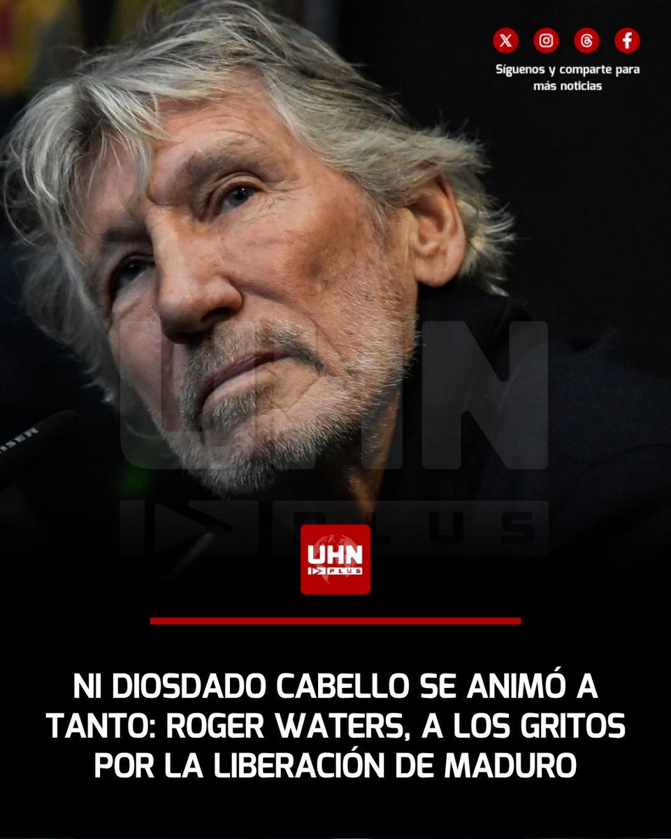 🇻🇪🇺🇸‼️| Insólitamente, Roger Waters fue parte de una protesta frente al Metropolitan Detention Center, donde se encuentran Nicolás Maduro y Cilia Flores. El cantante estuvo a los gritos en las calles de Brooklyn para pedir la liberación del dictador venezolano y su esposa:
