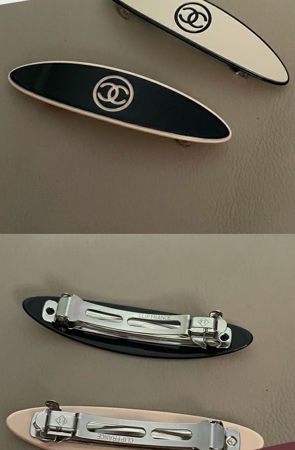 Chanel Oval CC Barrette