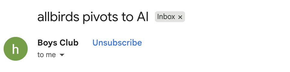 Emily_Manges's tweet photo. Subject lines do be like this these days (cc @BoysClubWorld) https://t.co/ohcela72zG