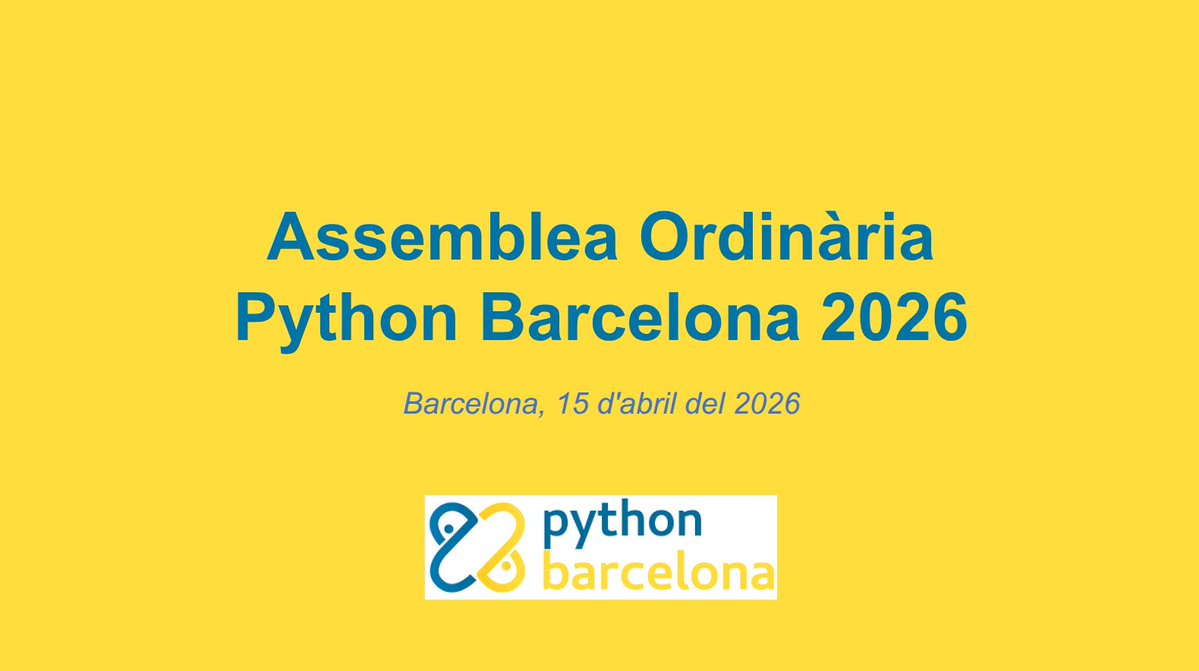 Python Barcelona tweet media