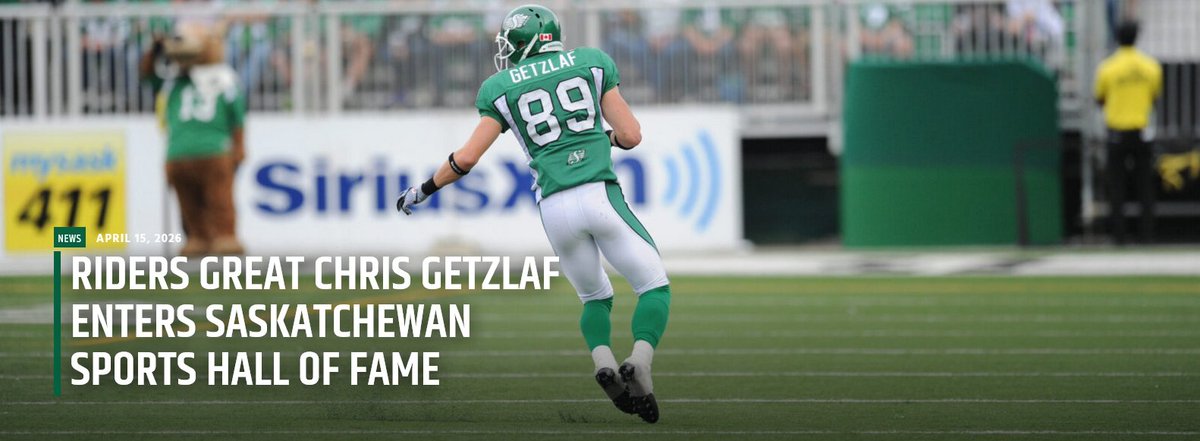 CFL_News's tweet image. Riders great Chris Getzlaf enters Saskatchewan Sports Hall of Fame @sskroughriders riderville.com/2026/04/15/rid… #CFL #Riders via @robvanstone